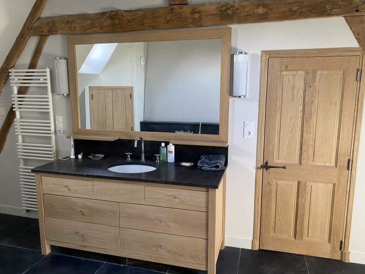 Meuble sous vasque en bois Orne